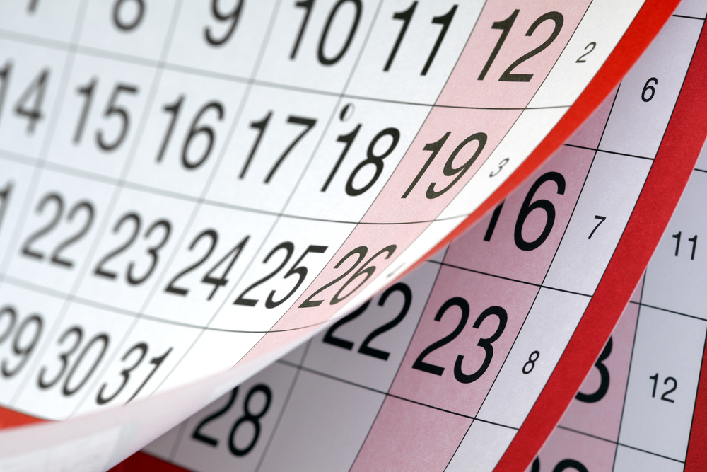 calendar pages